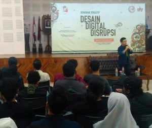 Prodi DKV FSRD ISI Surakarta sambut Revolusi Industri 4.0 lewat Seminar Kreatif “DESAIN, DIGITAL, DISRUPSI” di Kampus Mojosongo