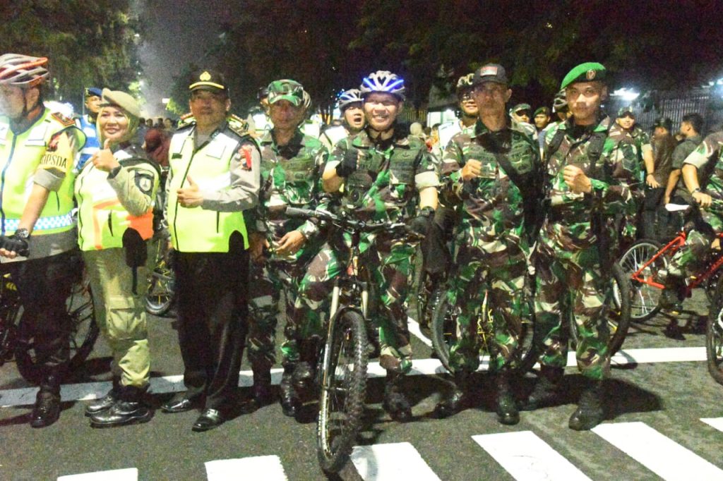 Sinergitas TNI Polri Jaga Kamtibmas Wilayah Surakarta Jelang Tahun Baru 2020