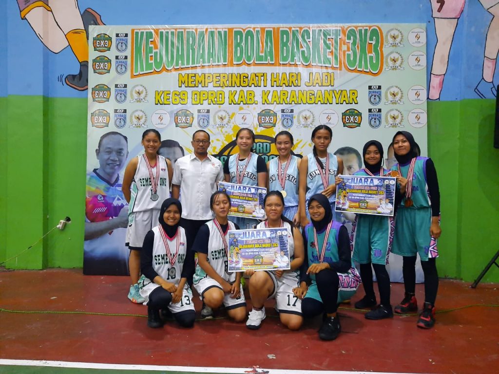 Juara 1 lomba Basket, SMAGA Dalam Rangka Peringati HUT 69 DPRD Karanganyar
