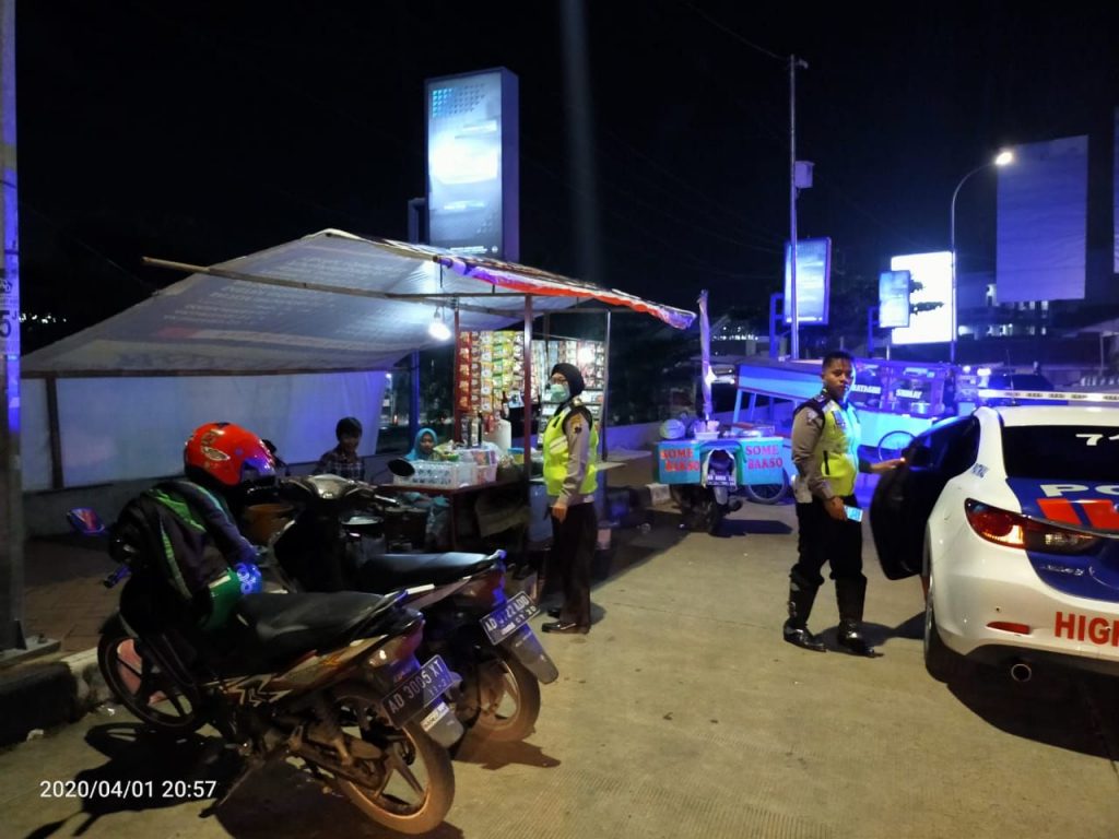 Patroli Rutin Polres di Area Simpang Lima Boyolali