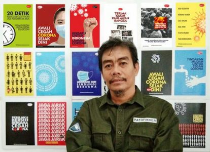 Komunikotavisual Targetkan 100 Desain Poster Kampanye Lawan Corona untuk Diajukan ke Rekor MURI