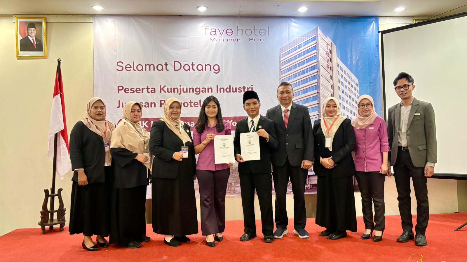 Fave Hotel Manahan Solo dan SMK Muhammadiyah 2 Yogyakarta Jalin Kerja Sama Pengembangan SDM Perhotelan